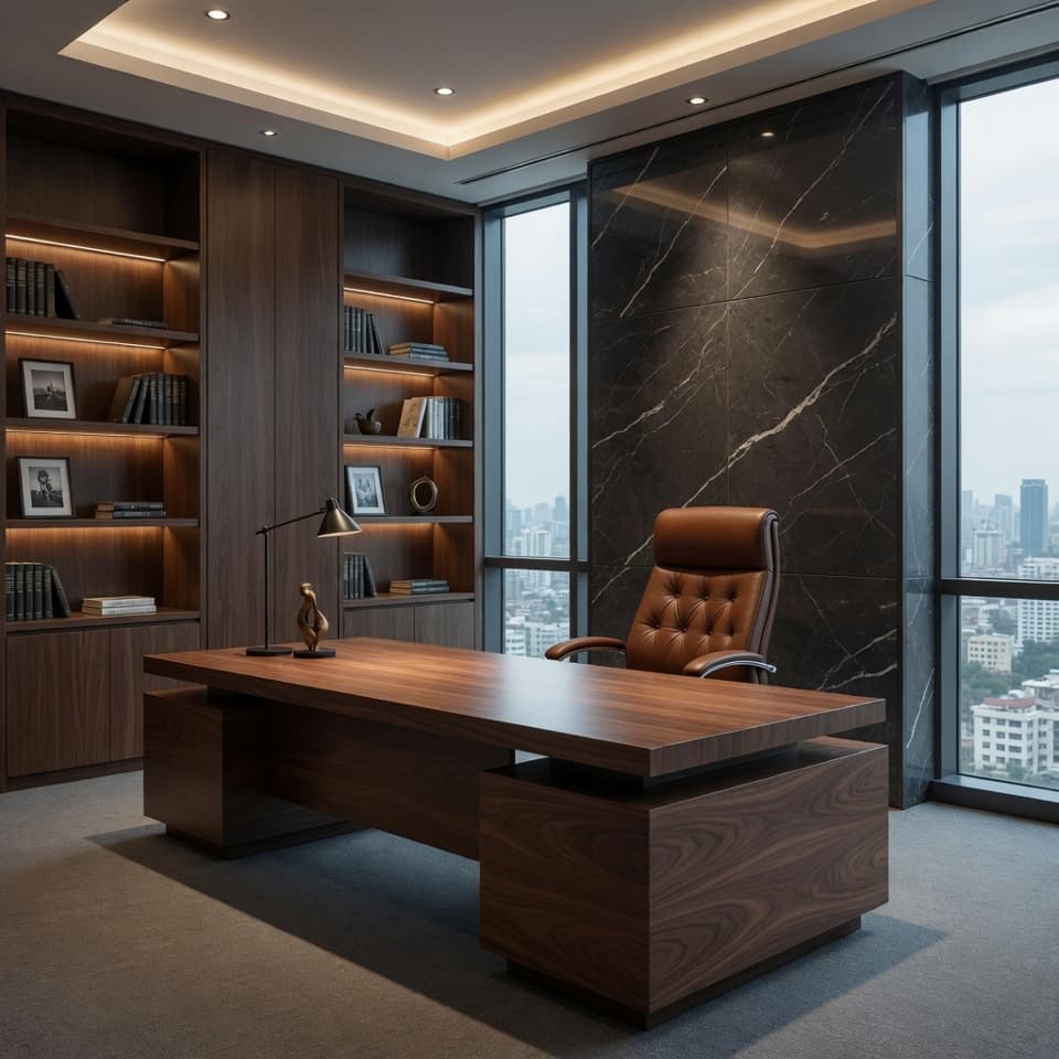 Executive Office Interior house design photo 2 by KSM Services
